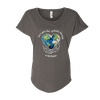 Christian He's Got The Whole World In His Hands Earth Inspirational Women's Dolman Shirt-Charcoal-xl