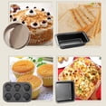 thumbnail image 3 of Bewildely Molde antiadherente para horno, molde para pan tostado, resistente a altas temperaturas, bandeja para repostería de ternera frita, herramienta Cocina y Comedor negro Tipo 1 Bewildely HA009397-01, 3 of 6