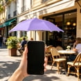 thumbnail image 4 of Purple Suction Cup Phone Sun Shade Umbrella, UV Block & Anti-Glare Waterproof Cover, Adjustable Angle Phone Shield for Outdoor Live Streaming, Selfies & Video Calls, 4 of 6