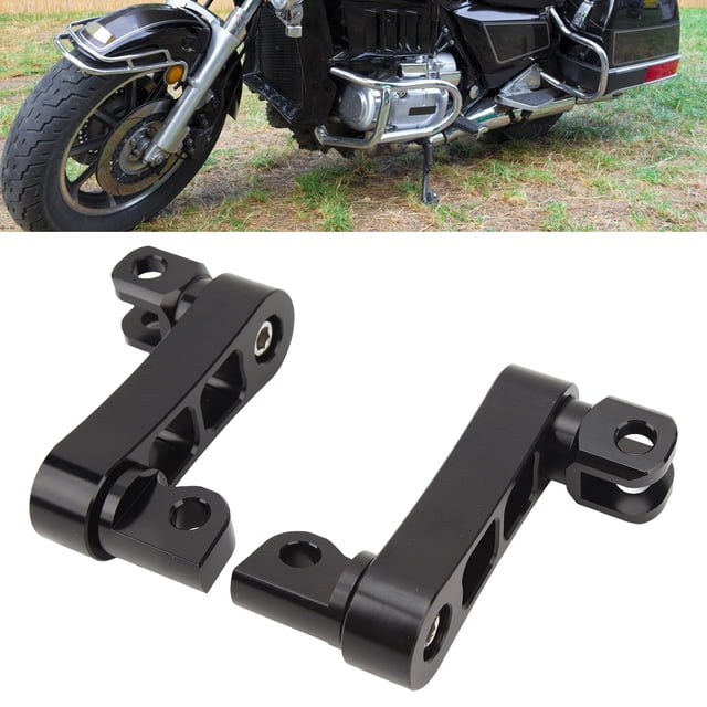 Soporte de Clavijas de Pie Ajustables de 360 Kit de Montaje de Clavijas de Pie de Carretera de Motocicleta de Aluminio Soporte de Extensión de Clavijas de Pie de ANGGREK Otros
