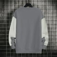 thumbnail image 3 of SYMOID Men Sweatshirts Gray Mens Clothes Color Blocking Pullover Sweatshirt Fall and Winter, 3 of 3
