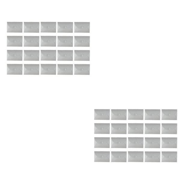 Bearachild Juego de sobres de papel Kraft de 50 piezas - Sobres de papel ecológicos multipropósito de materiales reciclables gris plateado 155 * gris-plata 155*105mm (M) 2Conjunto