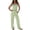Green&1080, variant on BOOMNY Womens Pajamas 2 Peice Set Striped Sleeveless Tops Pants Pjs Sets Cozy Fall Winter Loungewear Homewear