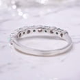 thumbnail image 5 of Emerald Opal Wedding Band, Half Eternity Opal Stacking Band, 925 Sterling Silver Wedding Ring, Gemstone Band, Birthstone Ring, Anniversary Christmas Gift, 5 of 5