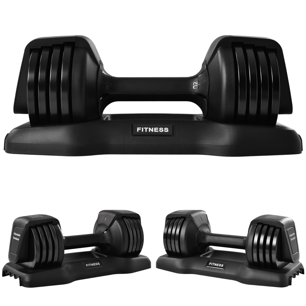 525lb. Adjustable Dumbbells Fast Adjusting Dial Weights Workout