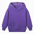 thumbnail image 4 of Gerichy Toddler Girls Boys Hoodie Sweatshirt Kids Solid Color Long Sleeve Pullover Tops with Pocket 3T-14T, 4 of 7