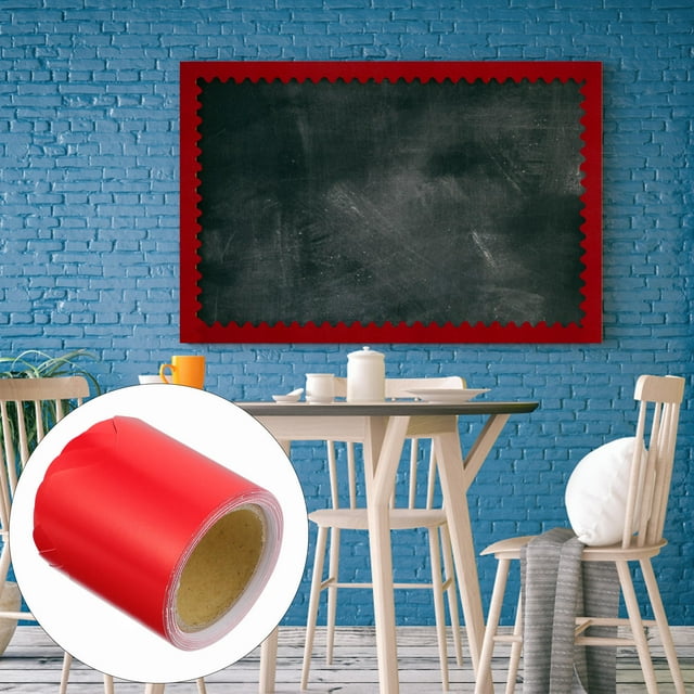 WEUVEB Borde Decorativo Rojo Resistente Para Pizarras Ideal Para Aulas Oficinas Y Habitaciones