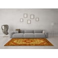thumbnail image 3 of Ahgly Company Indoor Rectangle Medallion Yellow Traditional Area Rugs, 5' x 7', 3 of 4