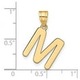 thumbnail image 2 of 14k Gold Polished Bubble Letter M Initial Pendant Necklace Pendant for Women - .6 Grams, 2 of 2