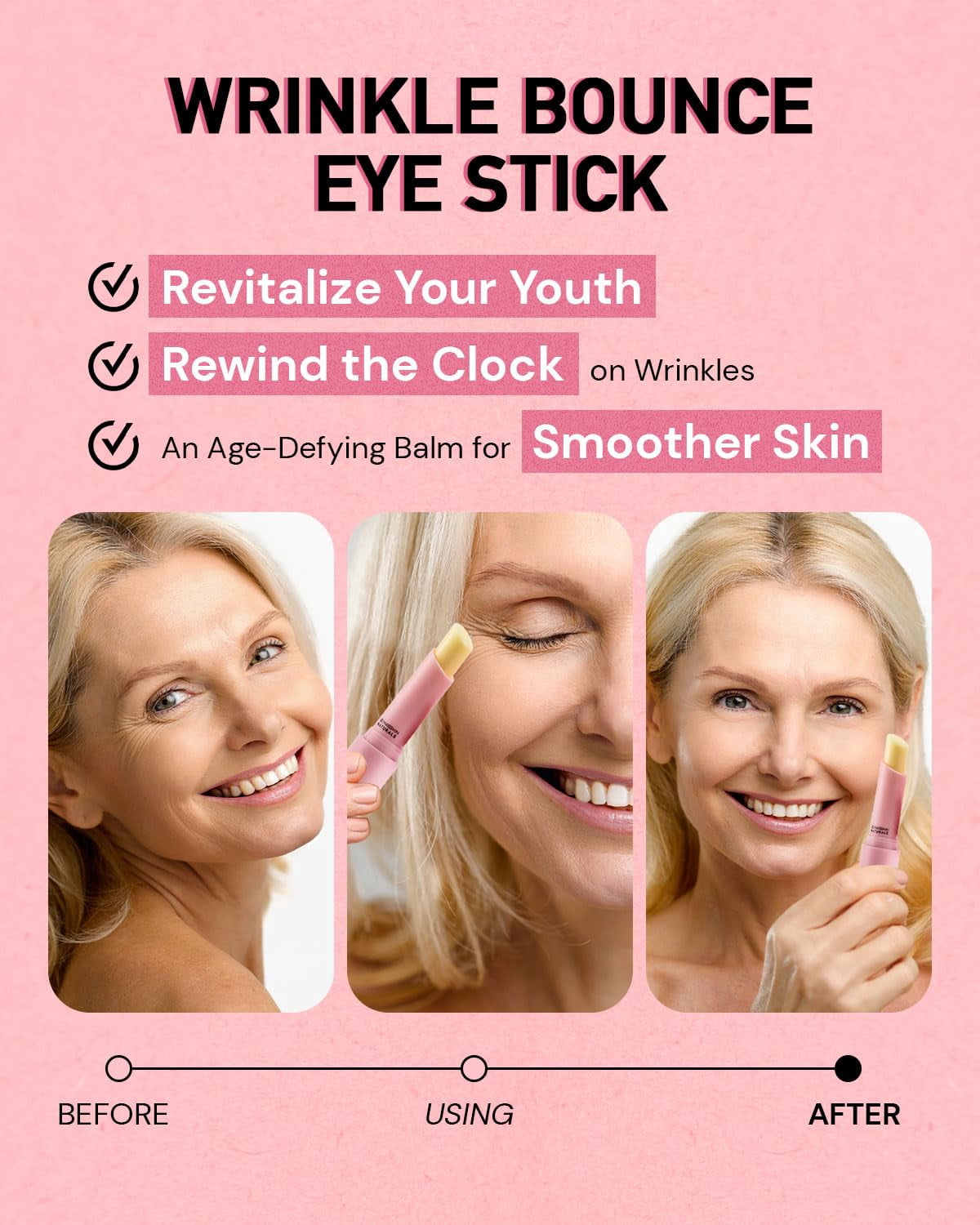 Enaskin Naturals Retinol Under Eye Cream Stick, Nourishing Eye Balm for Fine Lines & Dark Circles, 0.1 oz