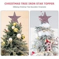 thumbnail image 3 of Adorno de estrella de hierro para árbol de Navidad, adornos brillantes para decoración de árbol de Navidad, 3 of 5