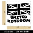 thumbnail image 2 of United Kingdom with Waving Flag Union Jack Cute Self-Inking Rubber Stamp Ink Stamper - Orange Ink - Small 1 Inch, 2 of 7