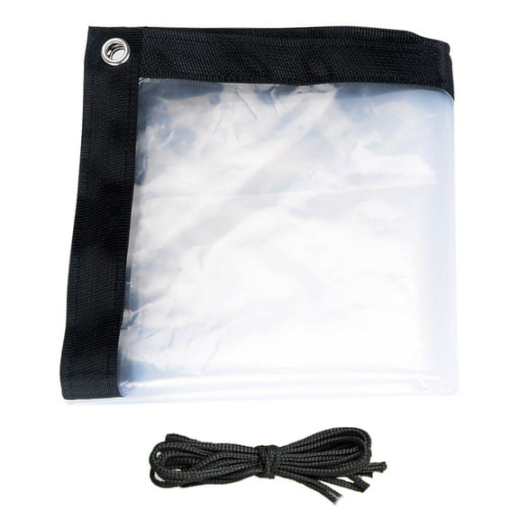 MOQIN Clear Tarp with Grommets,Transparent Heavy Duty Water Resistant Tarp Cover with Reinforced Edge,PVC Vinyl Tarps Cover for Outdoor/Camping/Plant/Garden/Chicken Coop/Cat Litter