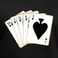 thumbnail image 3 of CafePress - Ace Spades Flush T Shirt - Women's V-Neck Dark T-Shirt, 3 of 4