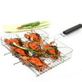 thumbnail image 4 of GOOHOCHY Parrille pour barbacoa d'Extérieur Coast Fish Rack, Accessoire de Cuisine (Plaquée), 4 of 8