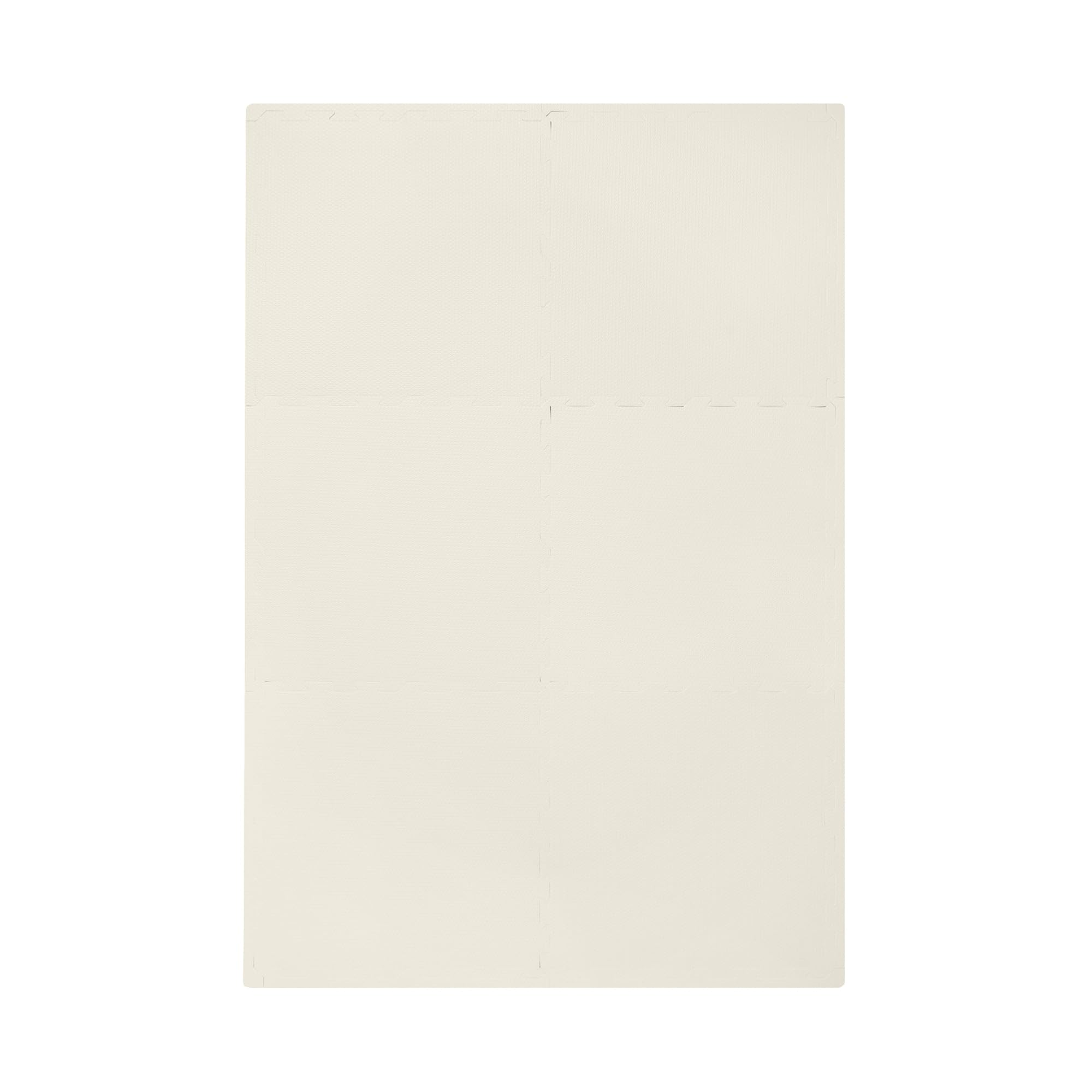 3 Sprouts Foam Puzzle Play Mat with Interlocking EVA Tiles for Toddlers, Babies and Kids in Cream