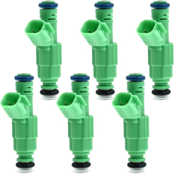 A-Premium Fuel Injectors Compatible with Ford Contour 1998 1999 2000 2.5L Gas, Set of 6