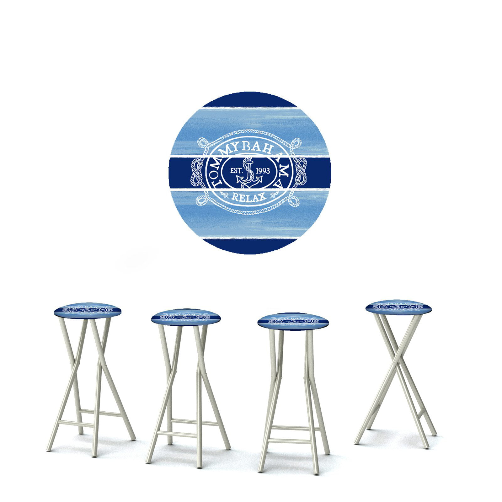 CAL Best of Times Collegiate Bar Stools Set of 4 