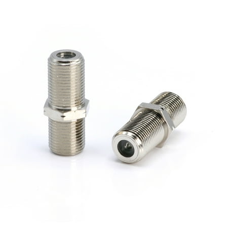 Unit Connect Cable - Cable Extension Coupler Connects Two Coaxial Video Cables, for Coax F81 (female to female) 3GHz Satellite, Cable TV, and Cable Internet Rated (4 Pack)