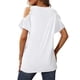 thumbnail image 1 of Top Con Hombros Descubiertos, Ribete De Encaje, Blusa Con Hombros Recortados, Transpirable, Cuello Redondo, Lindo Para Mujeres, Para Vacaciones, Fiesta En La Playa ANGGREK No, 1 of 5