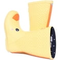 thumbnail image 4 of Joules JNR Roll Up Junior's Duck Print Wellington Boots In Yellow Size 1, 4 of 6