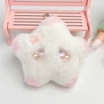 thumbnail image 5 of FEOLGEHLY Cute Star Keychain,Plush Squeaky Blush Stars for Car Key Decor,Bag Charms Car Key Ring Accessories Gifts Pendant Women Girls Keychain Pendant, Pink, 5 of 6