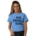 thumbnail image 4 of Eat Sleep Fish Fishermen's Life Funny Men's Graphic T Shirt Tees Brisco Brands S, 4 of 6