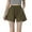 Army Green, variant on Fancifize Summer Womens Linen Casual Shorts Elastic Waisted Cotton Shorts Pockets Summer Wide Leg Beach Shorts Soft Summer Casual Short Pants