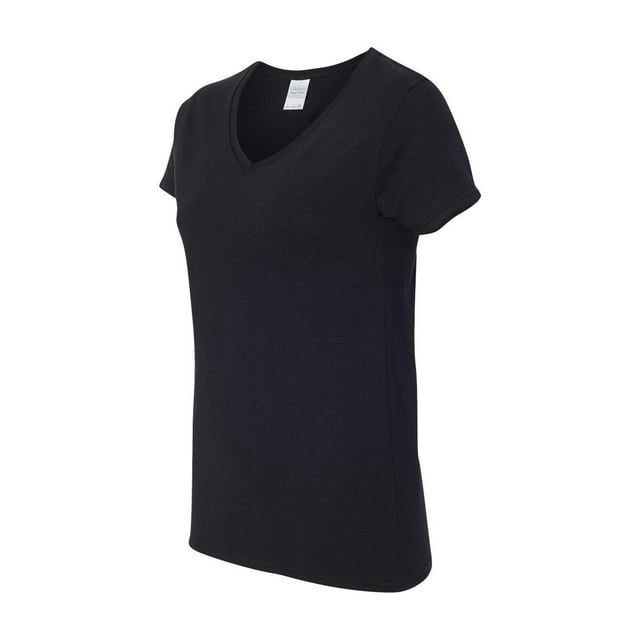 Gildan - T-Shirt à Col en V pour Femmes en Coton Épais