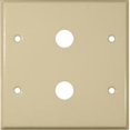 thumbnail image 1 of Stainless Steel Metal Wall Plates 2 Gang Cable.625 Ivory, 1 of 1
