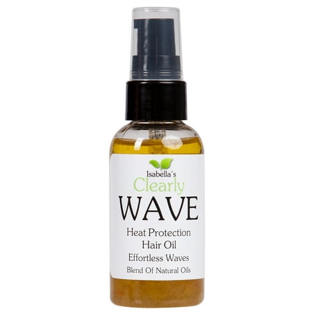 Isabella's Clearly WAVE - Thermal Protection Hair Oil, Leave In Treatment to Protect Against Split Ends and Breakage (2