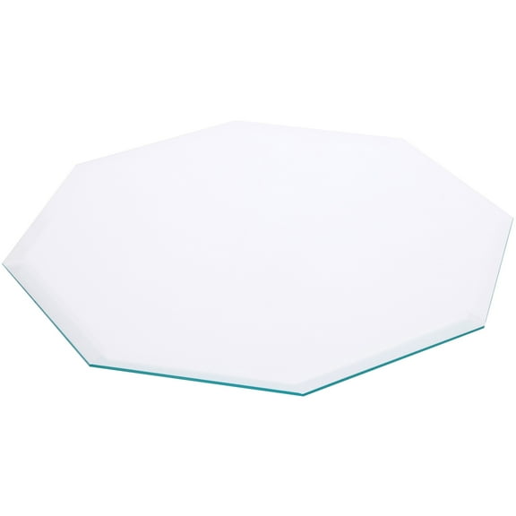 Plymor 12" Octagon, 5mm Thick Beveled Clear Glass