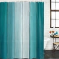 thumbnail image 2 of Aqua Ombre Bathroom Shower Curtains with 12 Hooks Polyester Waterproof Shower Curtain for Stalls and Bathtubs Vintage Country Wooden Decorative Bathroom Privacy Curtain 66x72 Inches, 2 of 9