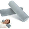 TRAHOO2 Pack Cervical Neck Pillow Roll Memory Foam Support Round