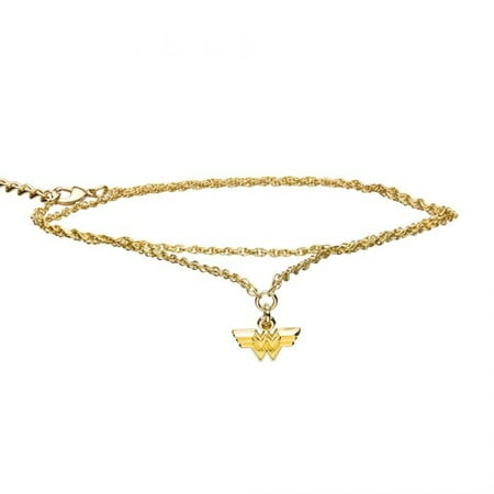 DC Comics Wonder Woman Logo Lasso Stainless Steel Bracelet