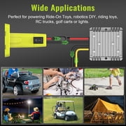 Kzreect 18V to 12V Step Down Converter Compatible with Ryobi 18V Battery Adapter, Voltage Converter DC 12V 15A 180W Buck Converter
