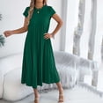 thumbnail image 5 of BUIGTTKLOP Women's Summer Short Sleeve Midi Dresses Round Neck Loose Dress with Pockets 2026, 5 of 6