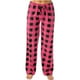 thumbnail image 2 of Karight Womens Fashion Plaid Print Casual Elastic Waist Long Wide Leg Pants, 2 of 5