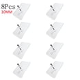 thumbnail image 2 of 8pcs Adhesive Wall Hook Screws Non-Trace Non-Rust No Drilling Stickers Nail Wall Mount, Clearance, Hanging Nails Without Screwdriver for Shower Bathroom Kitchen Storeroom Installation,10MM, 2 of 2