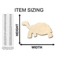 thumbnail image 2 of Unfinished Wood Tortoise Shape - Craft - up to 46" DIY 12" / 1/2", 2 of 3