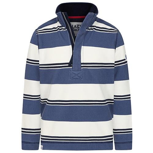 Lazy Jacks Boys Striped Pique Sweatshirt