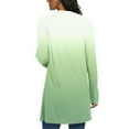thumbnail image 4 of TKLPEHG Fall Fashion 2025 Women's Casual Lightweight with Pocketes Long Sleeve Open Front Cardigan Gradient Print Tops (Green,M), 4 of 6