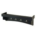 thumbnail image 5 of Alaterre Shaker Cottage Storage Bench/Coat Hooks with Tray, Black, 5 of 5