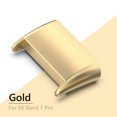 thumbnail image 3 of Carcasa De Metal Carcasa De Metal 1 par de adaptadores de conector de correa de reloj de metal para Xiaomi Mi Band 7 Pro (dorado), 3 of 4