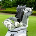 thumbnail image 2 of facefd Golf Head Covers Mallet Putter Professionals Outdoor Training Equipment 9pcs Iron Cue Grey, 2 of 5
