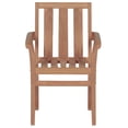 thumbnail image 4 of Sillas de patio VidaXL de madera maciza de teca con cojines de antracita, 4 of 9