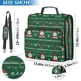 thumbnail image 2 of FORMRS Zipper Binder with Shoulder Strap 2-inch Ring 500 Sheet Capacity File Bag, Green Christmas Trees, 2 of 5