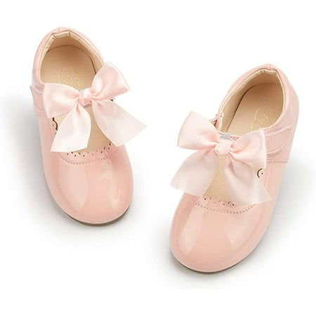 

Toddler Little Girl Mary Jane Dress Shoes Ballet Flats for Girl Party School Shoes Bowknot Princess Shoes