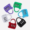 thumbnail image 2 of Color Password Padlock Cabinet Trolley Case Password Lock Backpack Fastener Lock Light Green, 2 of 9