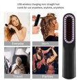 thumbnail image 3 of Dalazy Ceramics Beard Straightener Brush Anti-scalding Ceramic One Hand Operation Light Weight Charging, 3 of 6